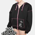 thumbnail image 4 of Ladies Hoodie  Skeleton/Skull Print Long Sleeve Sweatshirt Jacket, 4 of 9