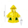 thumbnail image 3 of Cififendec Raincoat Porch Goose Outfit, 23" Goose Figurine Yellow Raincoat with Umbrella for Outdoor Yard Garden Weatherproof Decor Accessory, 3 of 5