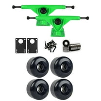 RKP Green Longboard Trucks Wheels Package 70mm x 46mm 83A 276C Blue Clear
