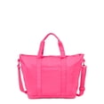 thumbnail image 2 of No Boundaries Women’s Nylon Vacay Tote and Pouch Set, Fuchsia, 2-Piece, 2 of 5