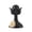 C, variant on BingTong Abstract Silent Lady Resin Figurine,Black Matte No Face Bust Statue With Golden Flower Decor,See No Hear No Speak No Evil Modern Minimalist Tabletop Sculpture For Home Decor