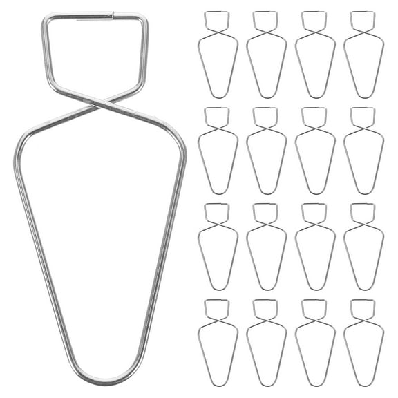 WORGEOUS Ceiling Hook Clips T Bar Squeeze Hangers Steel 50 Pcs for Supermarket