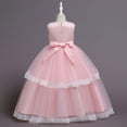 thumbnail image 5 of Wavsuf Flower Girls Dress Nets Pink Princess Dress Size 9-10 Years, 5 of 9