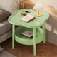 thumbnail image 4 of Mesita de noche moderna de estilo europeo | Mesa pequeña que ahorra espacio para la noche y la sala de estar | Mesa auxiliar compacta de plástico | Colores café y verde, 4 of 5