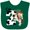 Green, variant on Inktastic I'm Two-cowgirl riding horse birthday Girls Baby Bib
