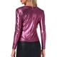 thumbnail image 3 of INSPIRAR CHIC Camiseta de Mujer de Manga Larga Brillante con Purpurina Metálica XL Rosa Polvoriento, 3 of 6