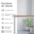 thumbnail image 2 of Mubson Escritorio para Oficina o Estudio con Amplia Superficie de 100x50 de Madera MDF. Mesa para Laptop. Escritorio Gamer Mubson  Minimalista, 2 of 7