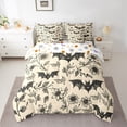 thumbnail image 2 of Feelyou 7-Piece Gothic Bat Full Bedding Set, Vintage Sunflower Western, 2 of 7