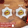 thumbnail image 3 of 3drose, Hodl Crypto Currency Funny Phrase to Hold Your Bitcoin Cartoon Bubble, 3 inch Snowflake Porcelain Ornament, 3 of 7