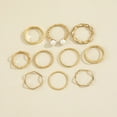 thumbnail image 2 of Womens Fashion Rings Set of 10 Vintage Zodiac Snake Joint Rings European American Alloy Electroplating Finish Beautiful, 2 of 3
