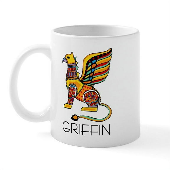 CafePress - Colorful Griffin Mug - 11 oz Ceramic Mug - Novelty Coffee Tea Cup