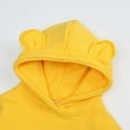 thumbnail image 2 of Gerichy Baby Unisex Cotton Solid Hoodies, Toddler Sweatshirt Kids Cute Ear Hoody Tops Pullover Fall Winter Clothes 6M-4T, 2 of 5