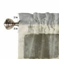 thumbnail image 5 of Sage Green Paint Kitchen Curtains and Valances Set, Abstract Mottled Classic Art Rod Pocket Window Valance 18 Inch Window Curtain Panels for Living Room Bedroom Laundry, 27.5x36in, 3 Pieces, 5 of 7