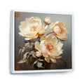 thumbnail image 2 of Designart "Embracing Softness Of Peonies I" Peonies Floater Framed Wall Art Living Room, 2 of 5