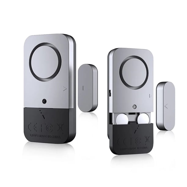Wireless Door Window Alarm Sensor, 120 DB Vibration Alert, ABS, Easy Mount