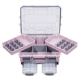 thumbnail image 2 of harayaa Fishing Tackle Box Fishing Accessories Box Multifunctional Storage Organizer Pink, 2 of 9