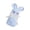 Blue, variant on Leodye 1PCS Happy Bunny Towel Gift Set Embroidered Wedding Gifting Soft Absorbent Bunny themed Towel Favor for Wedding Celebration Holiday Gifts -15.75x11.81in