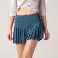 thumbnail image 1 of Pantalones cortos deportivos de verano para mujer, falda anti-luz para exteriores, falda transpirable para correr, falda falsa con dos pliegues, 1 of 3