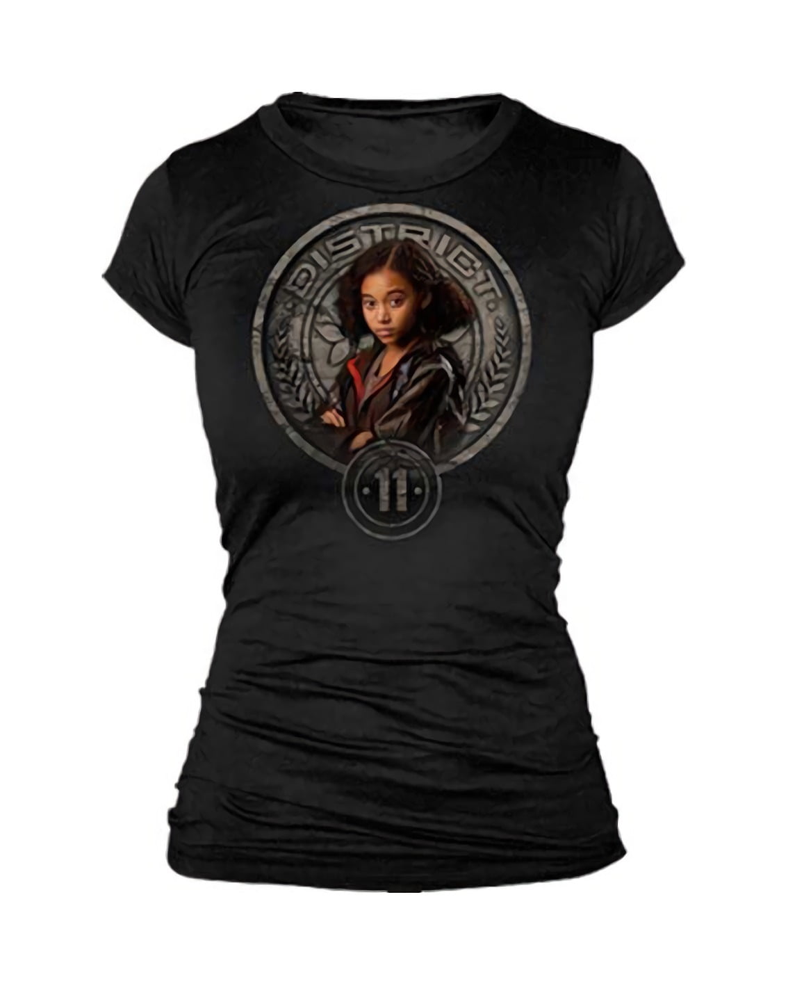 The Hunger Games Rue In Stone Seal Juniors Black T-Shirt | S - Walmart.com