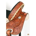 thumbnail image 6 of 16 In Flex Tree Western Horse Saddle American Leather Trail Barrel By Hilason, 6 of 7