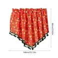 thumbnail image 3 of Dongrere Valance Curtains with Christmas Printed Kitchen Valance for Christmas Decorations Short Window Curtain for Holiday Decor, 3 of 6