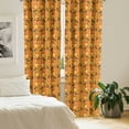 thumbnail image 2 of Ambesonne Fiesta Party Curtains, Mexican Festival Art, Pair of 28"x63", Marigold and Ruby, 2 of 5