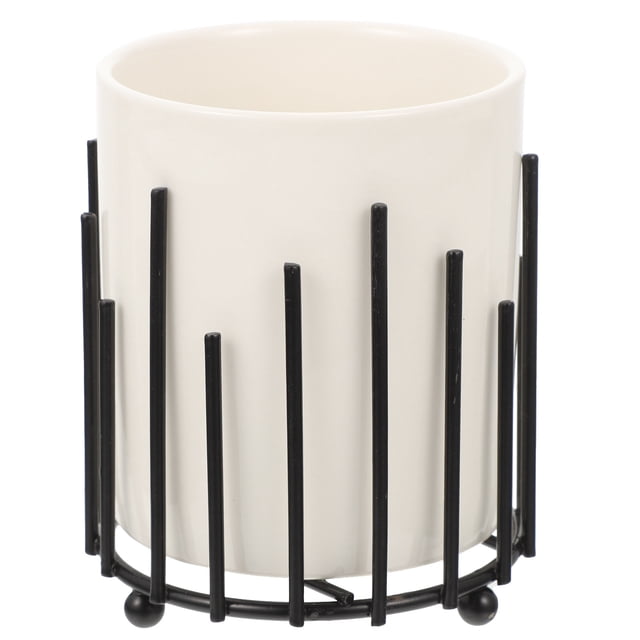 MasteelfCA Boîte de Rangement pour Stylos de Maquillage Boîte de Rangement pour Bijoux de Bureau avec Support en Fer