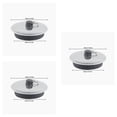 thumbnail image 1 of Yuarrent Tapón de desagüe para fregadero de cocina, lavabo para baño, bañera, tapón antideslizante de goma metálica con anillo Type1, 1 of 6