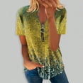 thumbnail image 1 of Mode Décontractée pour Femmes Chemises Imprimées Manches Courtes Tee-Shirts Amples Tunique Blouse Hauts pour Femmes Hauts Manches Courtes pour Femmes Imprimé Floral Hauts pour Femmes, 1 of 5