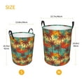 thumbnail image 5 of Balery Colorful Hawaii Palms Round Laundry Basket with Handles Waterproof Freestanding Laundry Hamper for Clothes Toys in the Dorm and Family-Small, 5 of 8