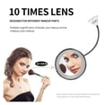 thumbnail image 3 of LED Mirror Light Makeup Mirror With Led Light Flexible 10X Magnifying Mirrors Light Cosmetic Miroir Dropshipping Vanity Mirrors ,Widely Use, 3 of 6