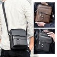 thumbnail image 5 of Xfvqtps Mens One Shoulder Storage Bag Simplicity Handheld Adjustable Shoulder Strap Portable Messenger Bag Black, 5 of 7