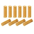 thumbnail image 1 of Unique Bargains Die Spring, 8mm OD 25mm Long 20 Pack Stamping Light Load Compression Yellow, 1 of 5