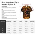 thumbnail image 3 of Yellow Autumn Leaves Men'S 3d Print Casual Button Down Shirts, Novelty Hawaiian Short Sleeves Xl, 3 of 7