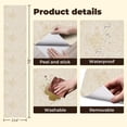 thumbnail image 5 of Peel and Stick Wallpaper 23.6in x 9.8ft Elegant Floral Damask Soft Beige Gold Tones Contact Paper Vinyl Waterproof Self Adhesive Wall Paper for Bedroom Shelf Cabinet Renter Friendly, 5 of 8
