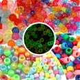 thumbnail image 2 of 200 Pieces Glow in Dark Acrylic Hair Beads for Kids Girls Braids Round and Colorful Braiding Beads Accesories, 2 of 8