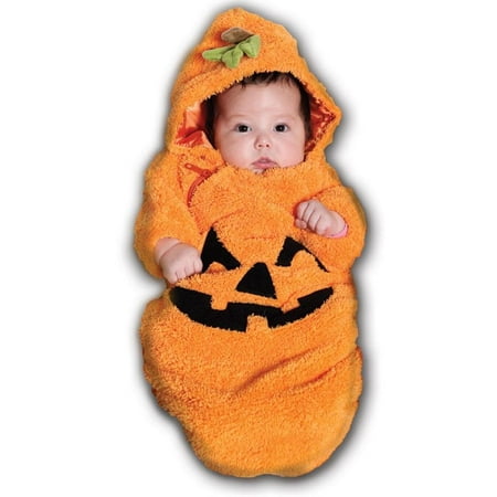Halloween Pumpkin Bunting Infant 0-6Months Infant Costume, Orange Black