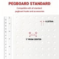 thumbnail image 5 of Pegboard,ENJOYWOOD Metal Freestanding Pegboard Display Stand with 12 Peg Hooks for Home & Craft Shows & Fairs,White, 5 of 7