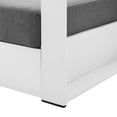 thumbnail image 5 of Modway Tahoe Modern Powder-Coated Aluminum Armchair, Stain Resistant, White/Charcoal, 5 of 8