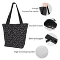 thumbnail image 3 of Bingfone Cool Skull Love Women Shoulder Tote Bags Casual Bag Ladies Shopping Handbag, 3 of 6