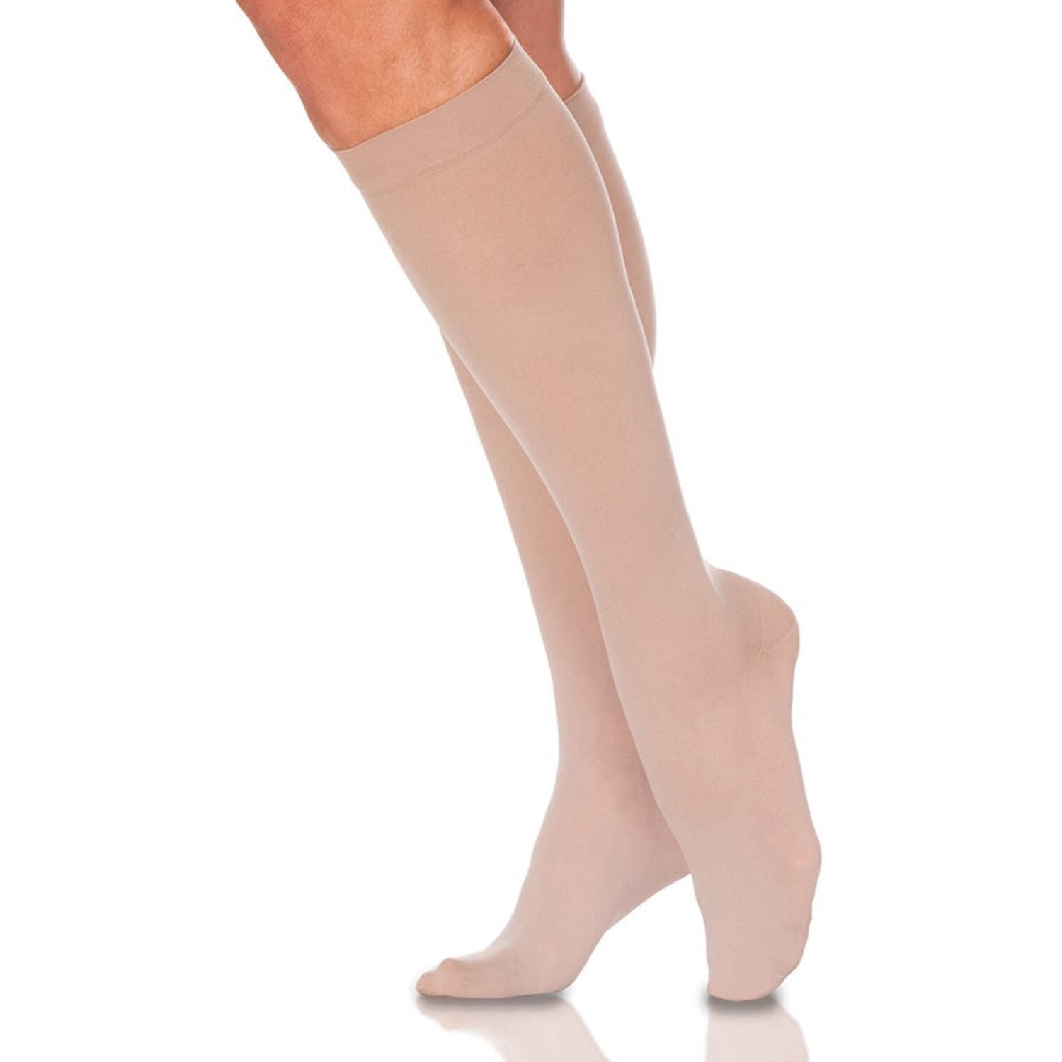 Sigvaris Style 781 Sheer 15-20 Closed Toe Knee High Compression Stockings Black SL Long