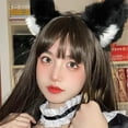 thumbnail image 3 of Diadema con de gato Accesorios de anime para Festival Lolita Mujeres Negro Colcomx Aro de pelo de oreja de gato, 3 of 8