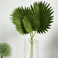 thumbnail image 3 of 6 Pcs Artificial Palm Leaves Bunch Green Plastic Plants Simulation Leaves Flower Arrangement, 3 of 7