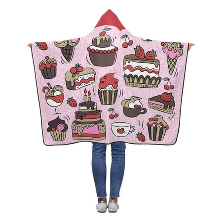 Pillow Talk Pattern - ASHLEIGH Sweet Pillow Talk Pattern Hooded Blanket 40x50 inches Toddler Kid Baby Boys Girls Throw Polar Fleece Blankets Wrap