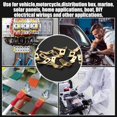 thumbnail image 4 of Adaptador de Desconexión Sin Soldadura Sin Aislamiento, Pestaña Macho de 1/4 de Pulgada, Conector de Desconexión Rápida, Kit de Terminales Eléctricos 50 Piezas, 4 of 5