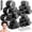 37 Piece Set, variant on Hair Curler Rollers for Women 24PCS Heatless Hair Roller with 12PCS Clips, 4 Sizes(Jumbo Large Medium Small)Self Grip Holding Hair Rollers for Long Medium Short Thick Fine Volume Thin Bangs Hair