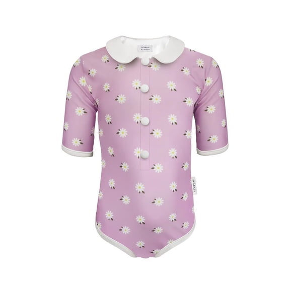AJZIOJIRO Baby Girls Swimsuit Bathing Suits 1-9T Toddler Infant Summer Floral UPF 50 Sun Protection Swimwear