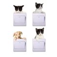 thumbnail image 3 of Gwong Decoración hogareña Animales lindos para perros gato de pared extraíble pegatina de la pared de la casa de los niños de la decoración de la decoración Gwong 96767, 3 of 7