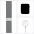 thumbnail image 2 of Apple Watch Series 6 GPS + Cellular, 44mm Silver Stainless Steel Case with Silver Milanese Loop, 2 of 8