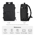 thumbnail image 4 of Mochila de viaje Coofay Airline Approved impermeable negra, 4 of 9